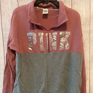 Victoria Secrets PINK long sleeve zipper shirt